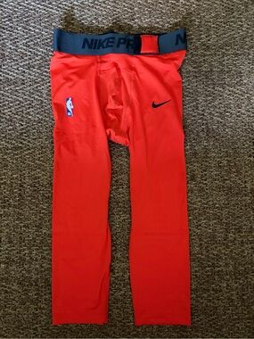 Nike Pro NBA Player Issue 3/4 Compression Tights OKC Thunder Medium DN1547-891
